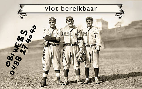 Obiwebs baseballteam - vlot bereikbaar