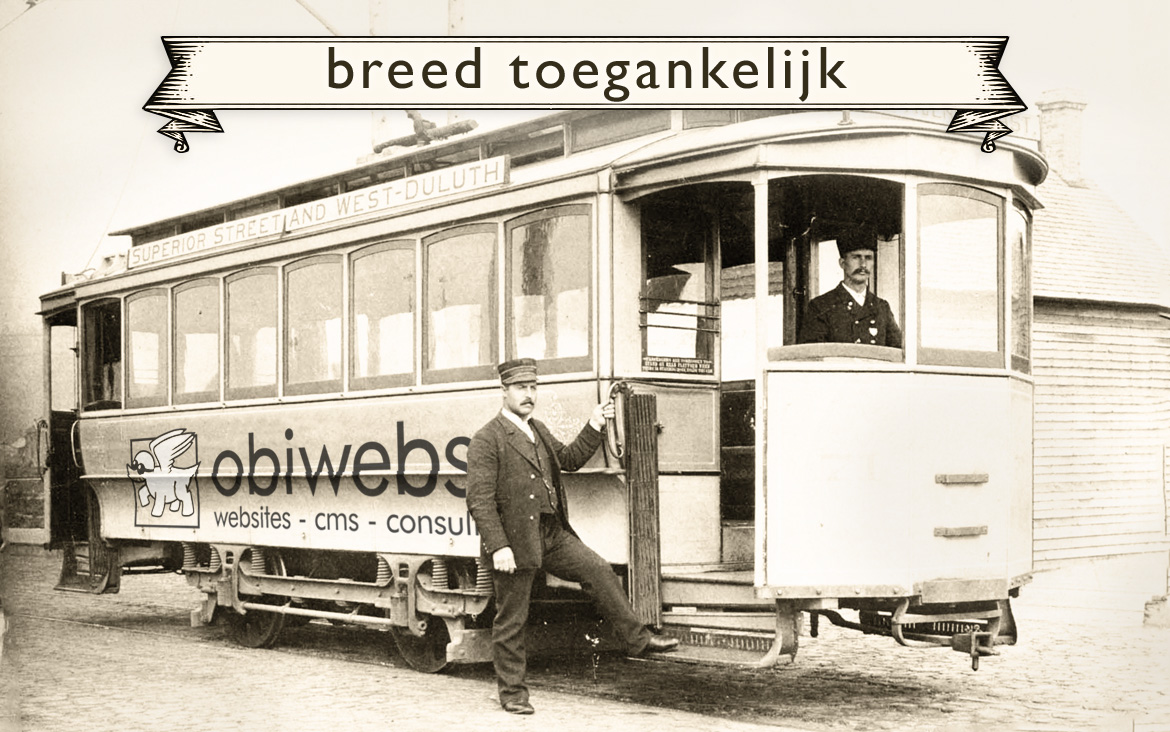 Obiwebs tram - breed toegankelijk