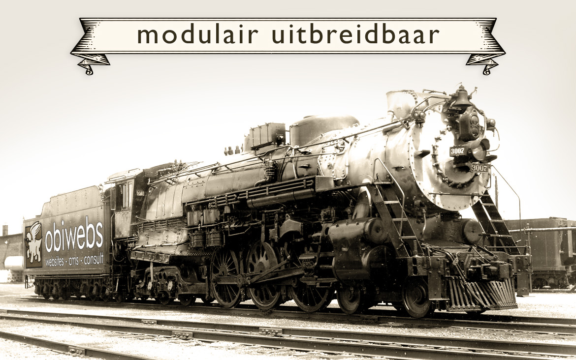 Obiwebs trein - modulair uitbreidbaar