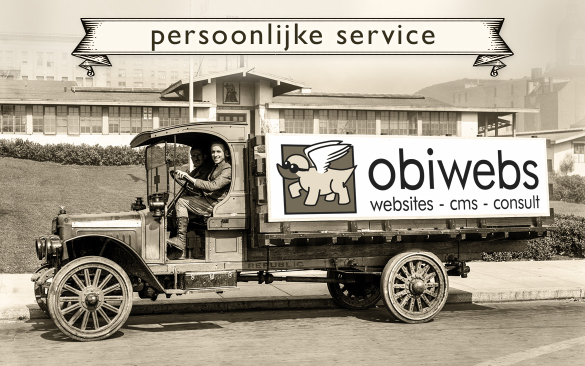 Obiwebs truck - persoonlijke service