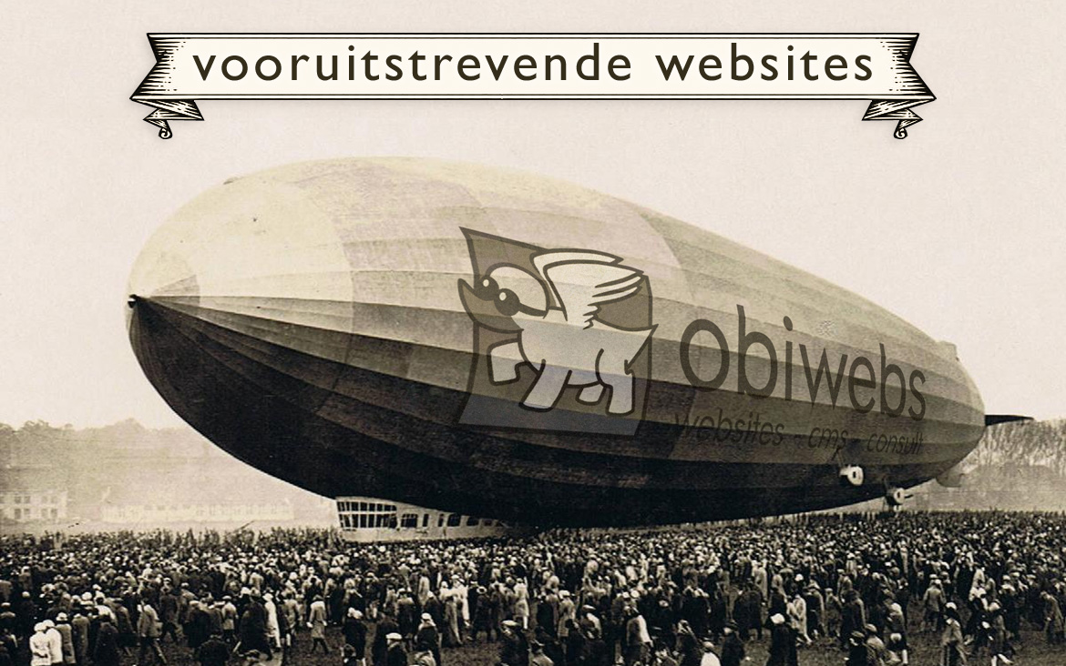 Obiwebs zeppeling - vooruitstrevende websites